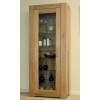 Trend Solid Oak Furniture 1 Door Bookcase/Display Unit